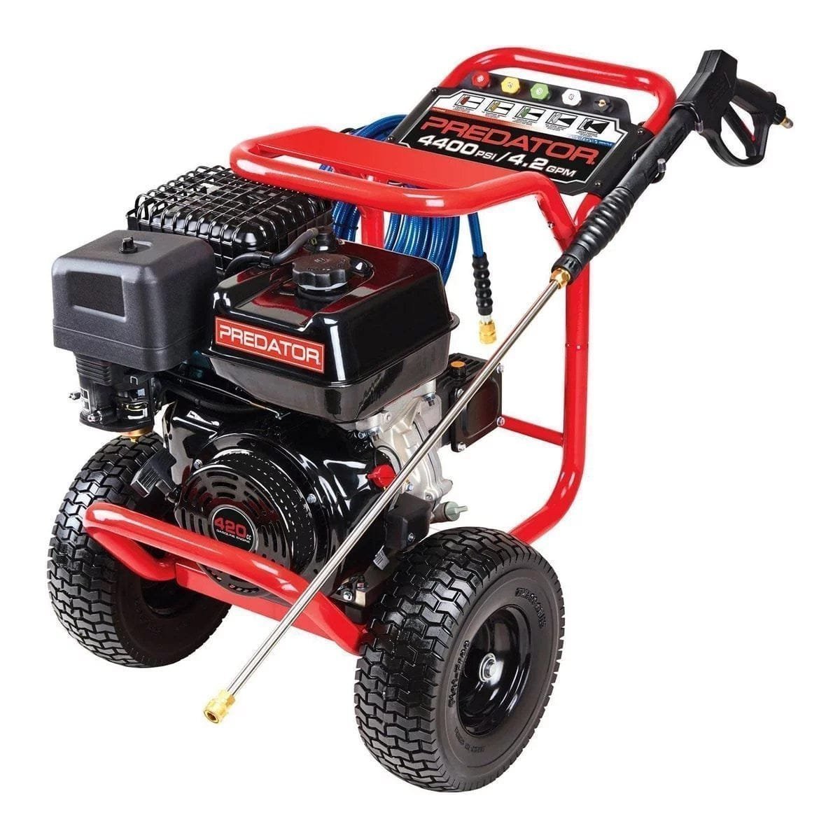 4400 PSI 4.2 GPM Commercial Duty Gas Pressure Washer – 13 HP 420cc EPA Compliant Engine - Image 1