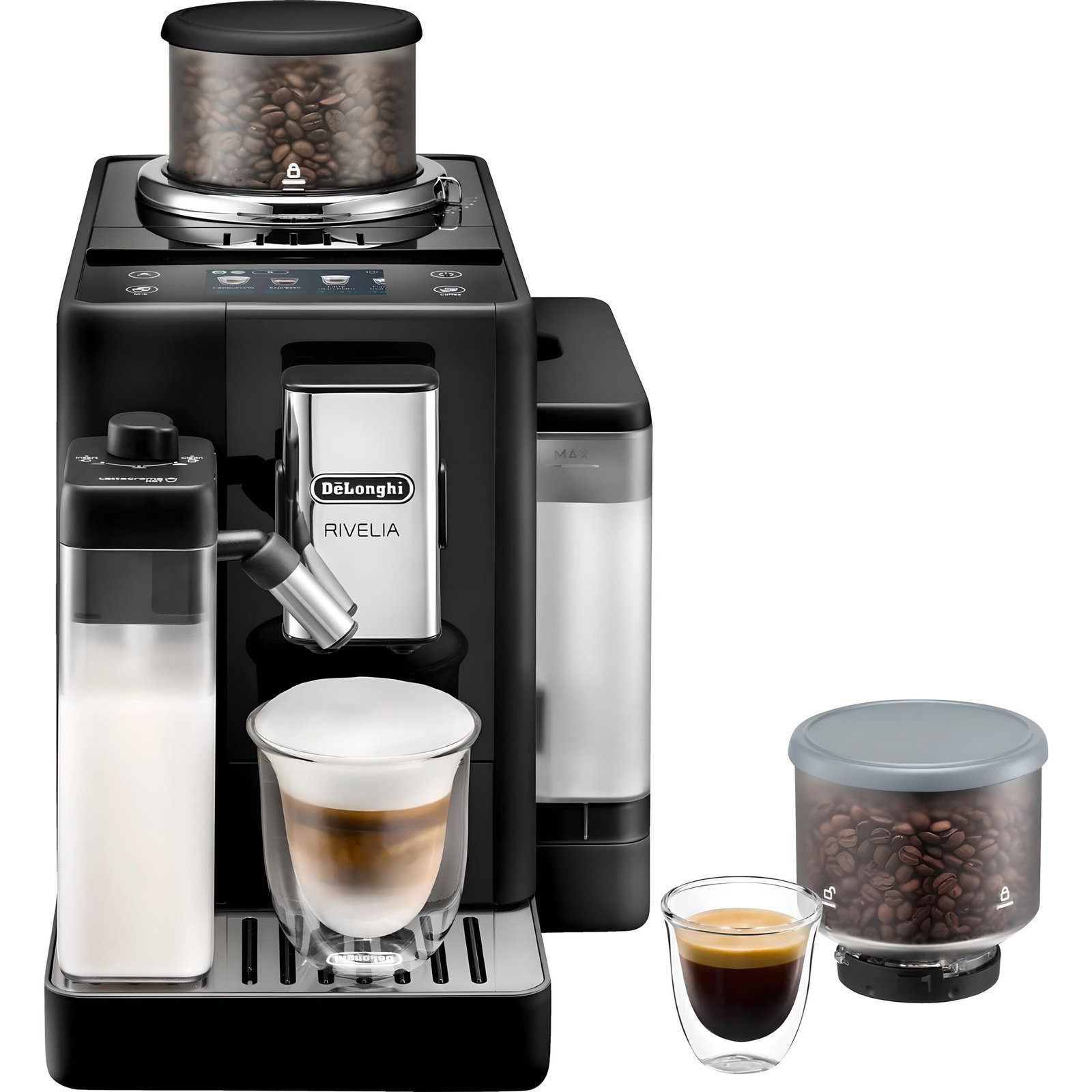 Kaffeevollautomat De’Longhi EXAM440.55.B Rivelia Milk Schwarz - Image 1