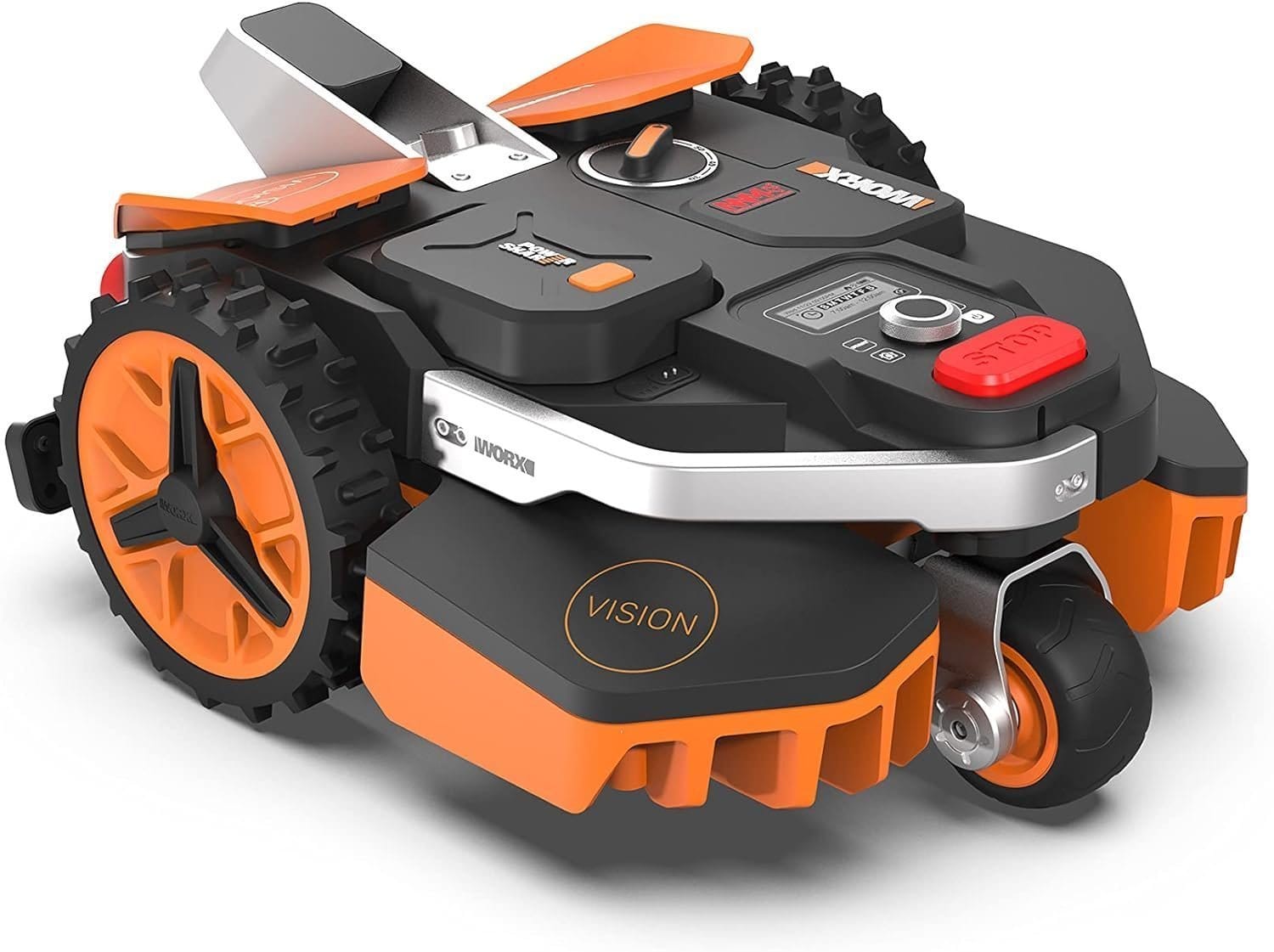 WORX Landroid Vision M550 Mähroboter WR205E für Gärten bis 550m², AI Rasenmäher Roboter ohne Begrenzungskabel (WLAN & Bluetooth, aktive Hindernisvermeidung mit KI-Technologie, Igelschutz) - Image 1
